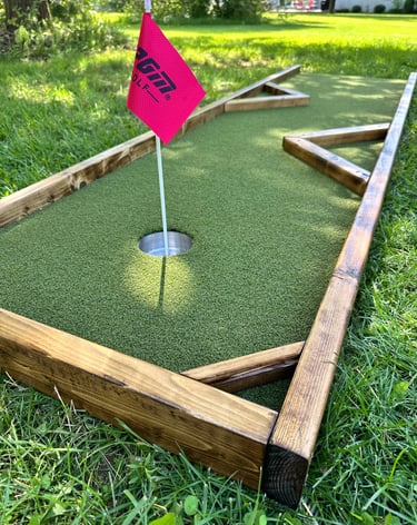 One of our custom-built holes