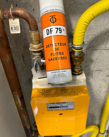 Recherche fuite gaz