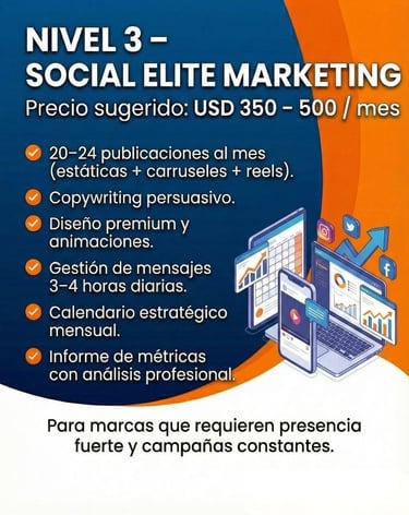 a social media marketing flyer for social media