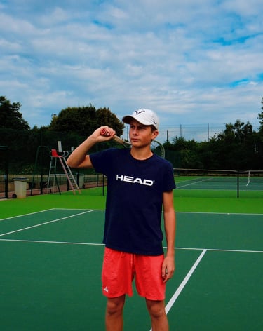 Grégoire Denis joueur de tennis français prometteur