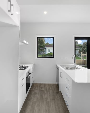 Modern white kitchen