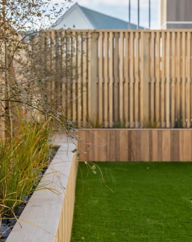 Outdoor garden fence for townhouse Wellington