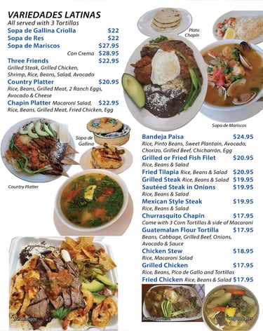 sabor latino latin mexican guatemalan food delivery byob