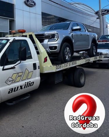 auxilio mecánico con grúas en Córdoba 24 hs