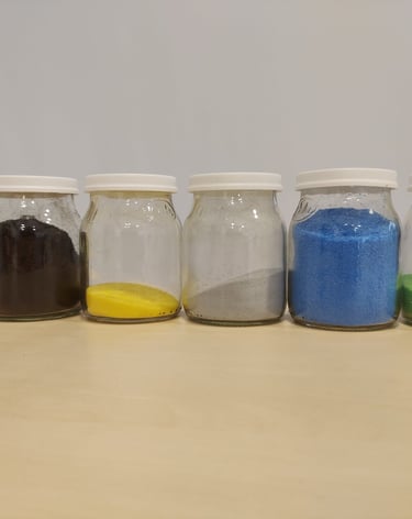 plástico colores varios