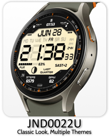 a watch with a large display of a watch on a white background