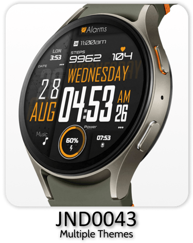 a smart watch with a large display of a clock