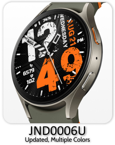 a watch with a watch face and a watch face on it