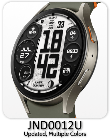 a watch with a large display of a digital watch