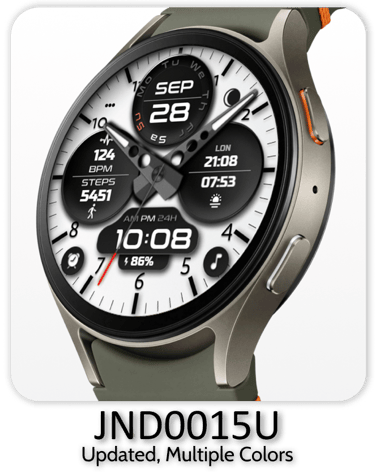 a watch face with a watch face and a watch face