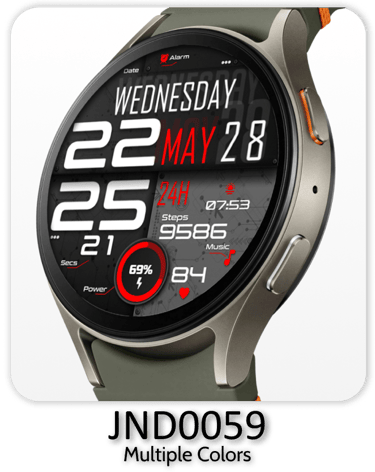 a smart watch with a multi - colored display of a watch face