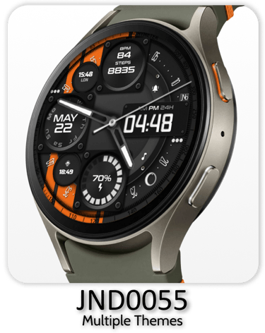 a smart watch with a multi - colored dial