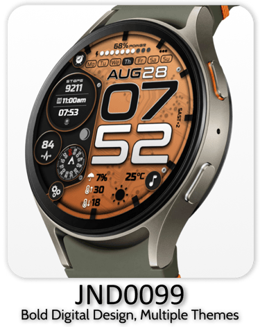 stylish watch face for wearos