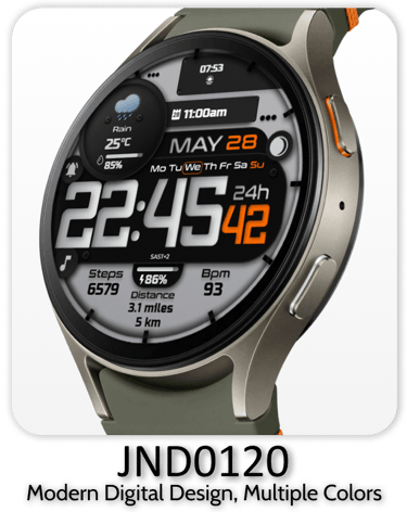 JacoNaudeDesign premium wear os watch face.