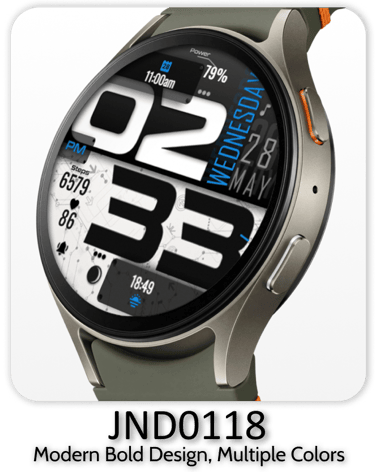JacoNaudeDesign premium wear os watch face.