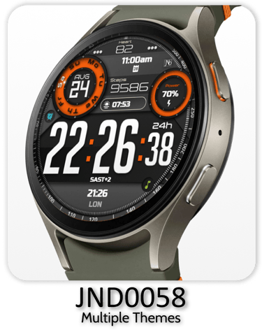 a smart watch with a multi - colored dial