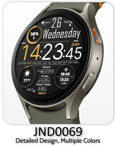 a smartwatch with a clock displayed on the screen