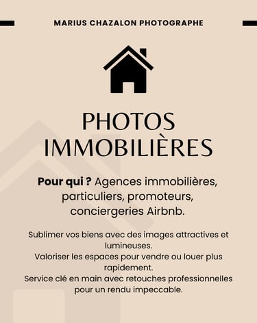 Description de l'offre photos immobilières