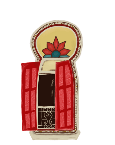 Beirut Traditional levant window illustration by Taala Studio Te