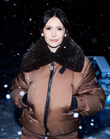 nina dobrev attending moncler fashion show 2025