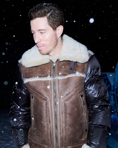 Shawn white attending moncler fashion show 2025 