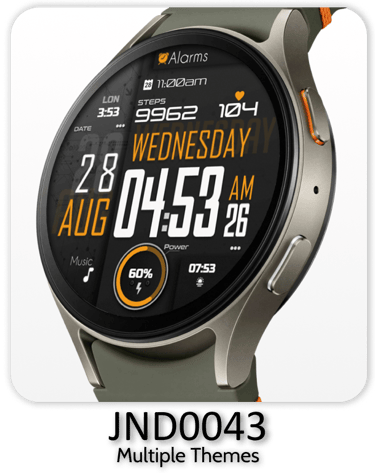 a smart watch with a large display of a clock