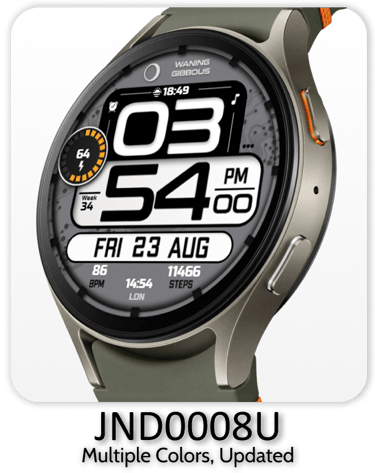 a smart watch with a multicolored watch face