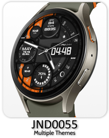 a smart watch with a multi - colored dial