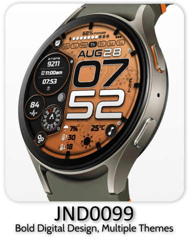 stylish watch face for wearos