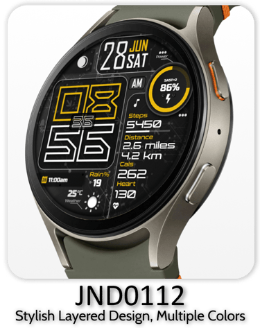 JND0112 Wear OS watch face