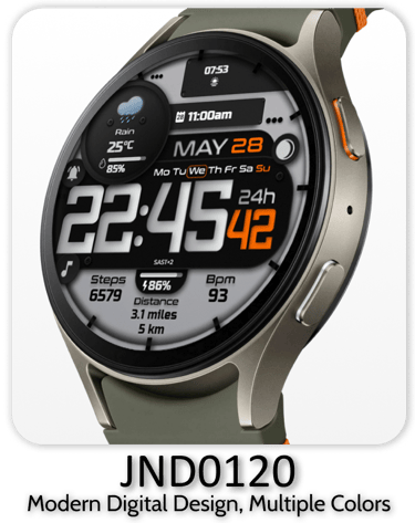 JacoNaudeDesign premium wear os watch face.