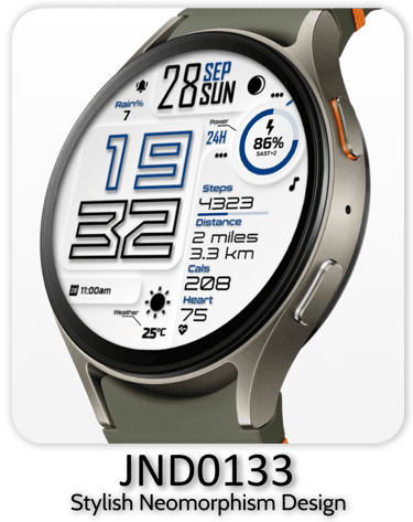JacoNaudeDesign, smartwatch neomorphic design for wear os
