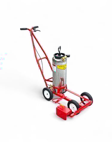 Model 20 parking lot paint striping machine made for striping lines on parking lots and warehouses