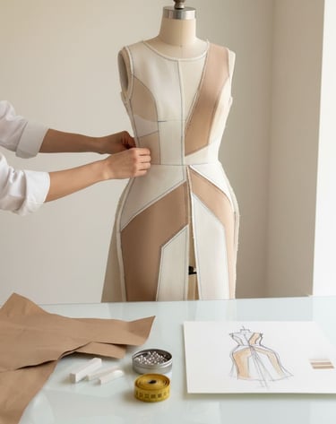Fit sample af modetøj – prototype lavet af italiensk mønsterkonstruktør i Danmark