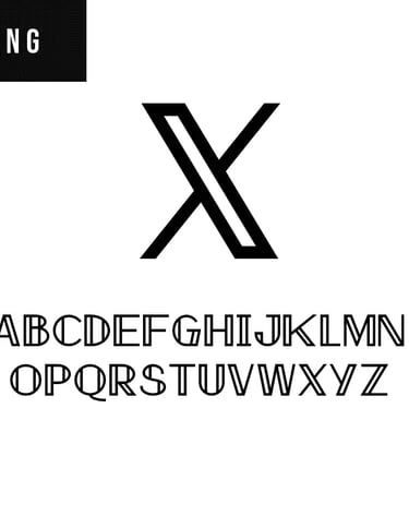 Logo Futuristik "X Company" Siap Download Gratis