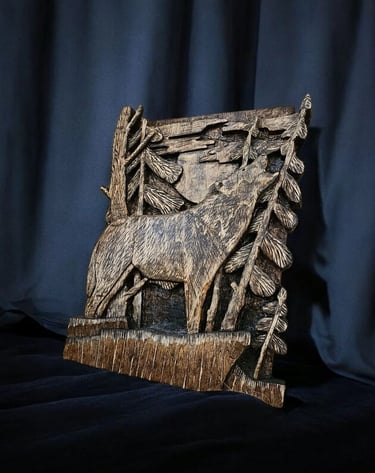 Relief carving by Gary Stutts