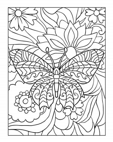 Colour by Number book page