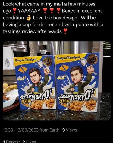Zelenskyos cereal. ZelenskyO's Cereal. 