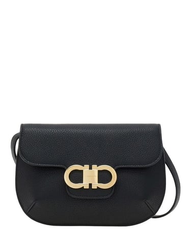 Double Gancio Leather Crossbody Bag