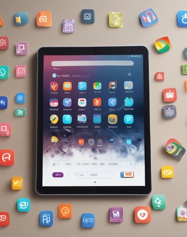 Rows of smart home devices neatly arranged on a shelf with soft lighting.