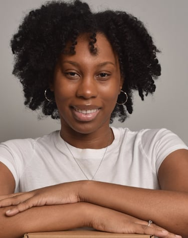 busty beautiful black woman smiling