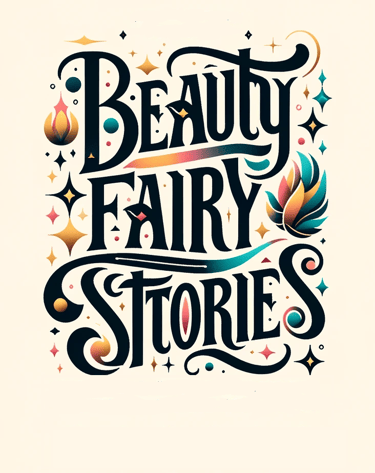 calligraphic text beauty fairy stories