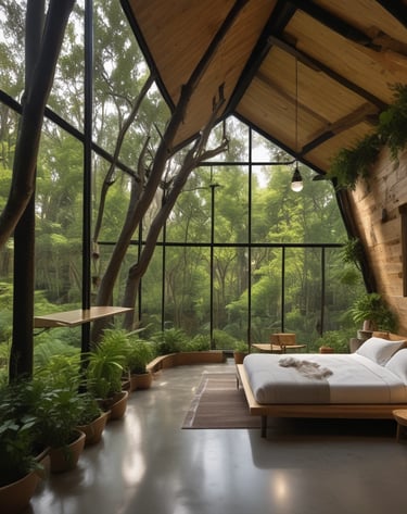 Alojamientos Biofílicos: Donde el diseño se integra con la naturaleza