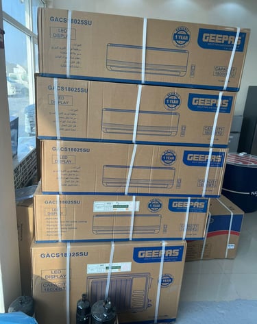 vast array of air conditioners 