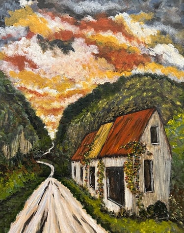 Stores Closed, 2025, Acrylic on canvas, 12 x 9 inches  $165