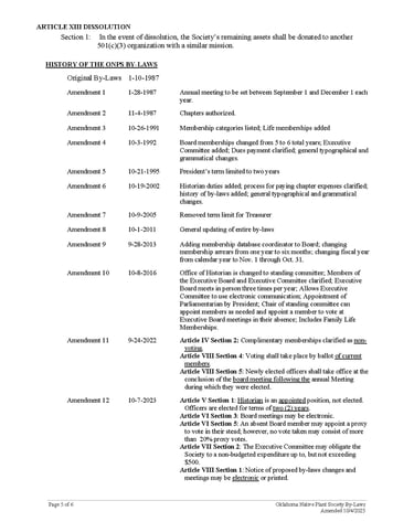 2025 By-Laws, page 5 of 6
