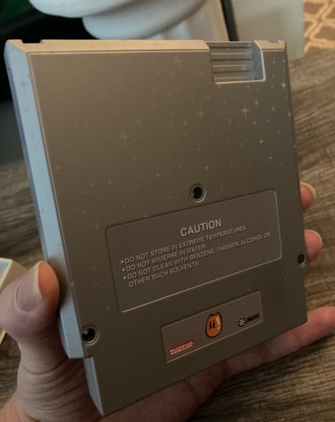 Retro-Bit Rodland NES Cartridge Backside