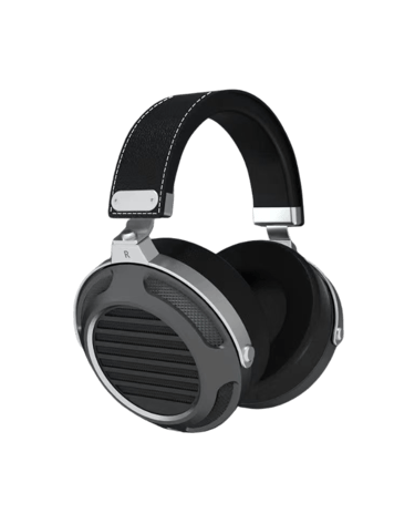 a pair of headphones with a black and white headphones