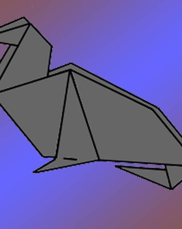 Origami di una foca