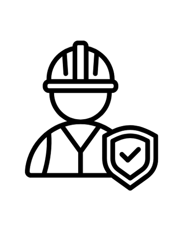Worker icon for professional installation